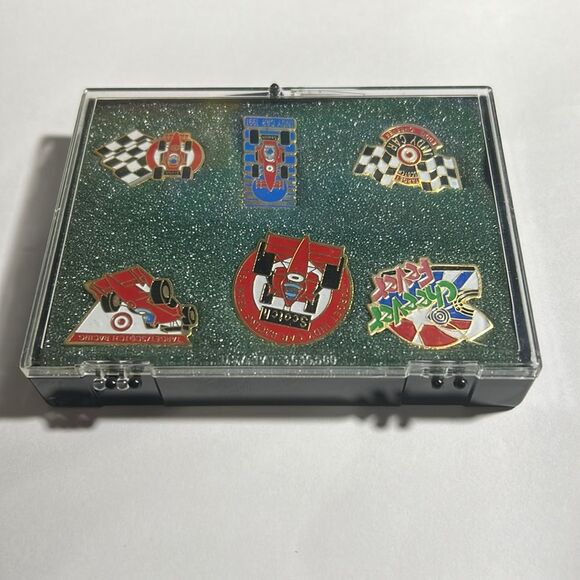 1991 TARGET INDY CAR Racing Team 6 Pin Set -Cheever Fever,Scotch, - Picture 2 of 7
